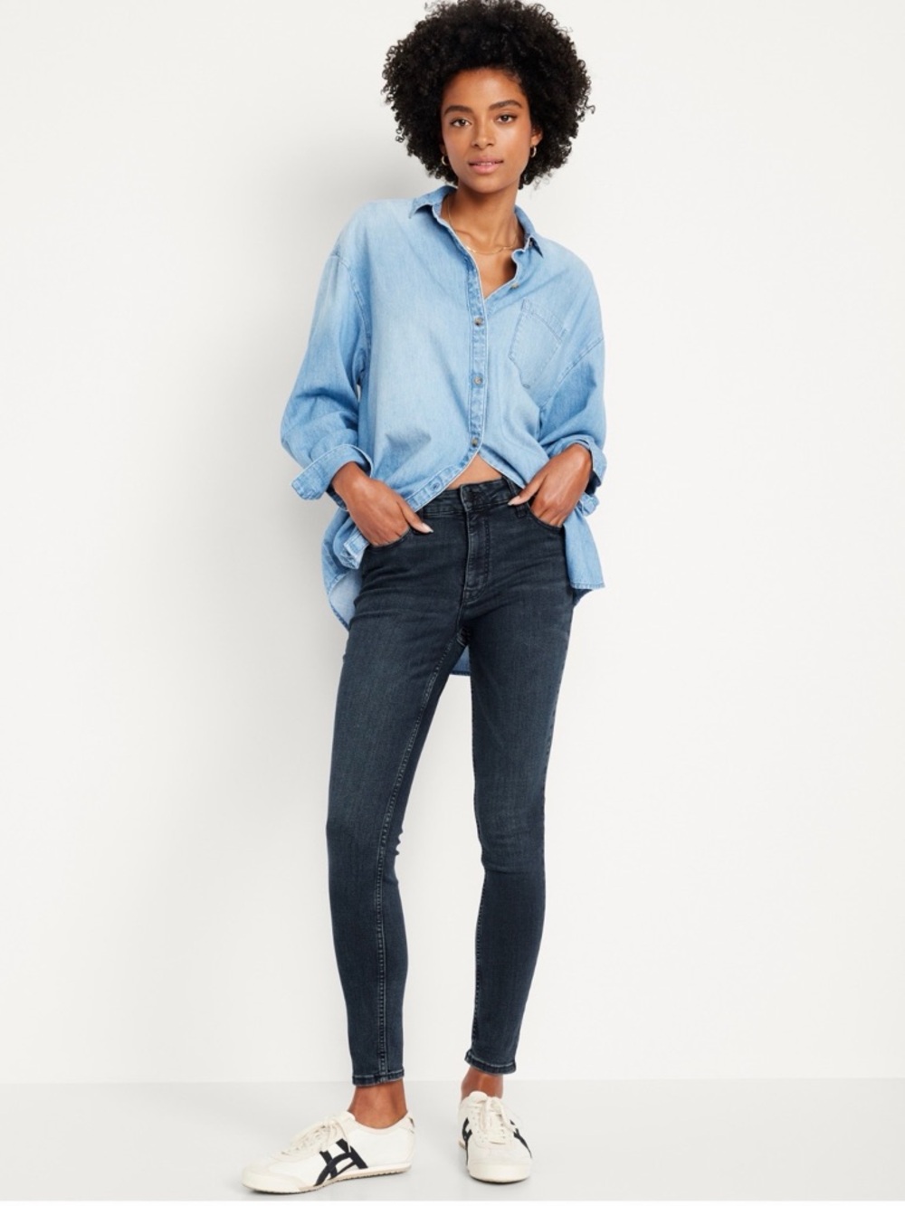 🚨 2 for $20 🚨 Old Navy High Rise Rockstar Super Skinny Jeans - Grey - Size 8